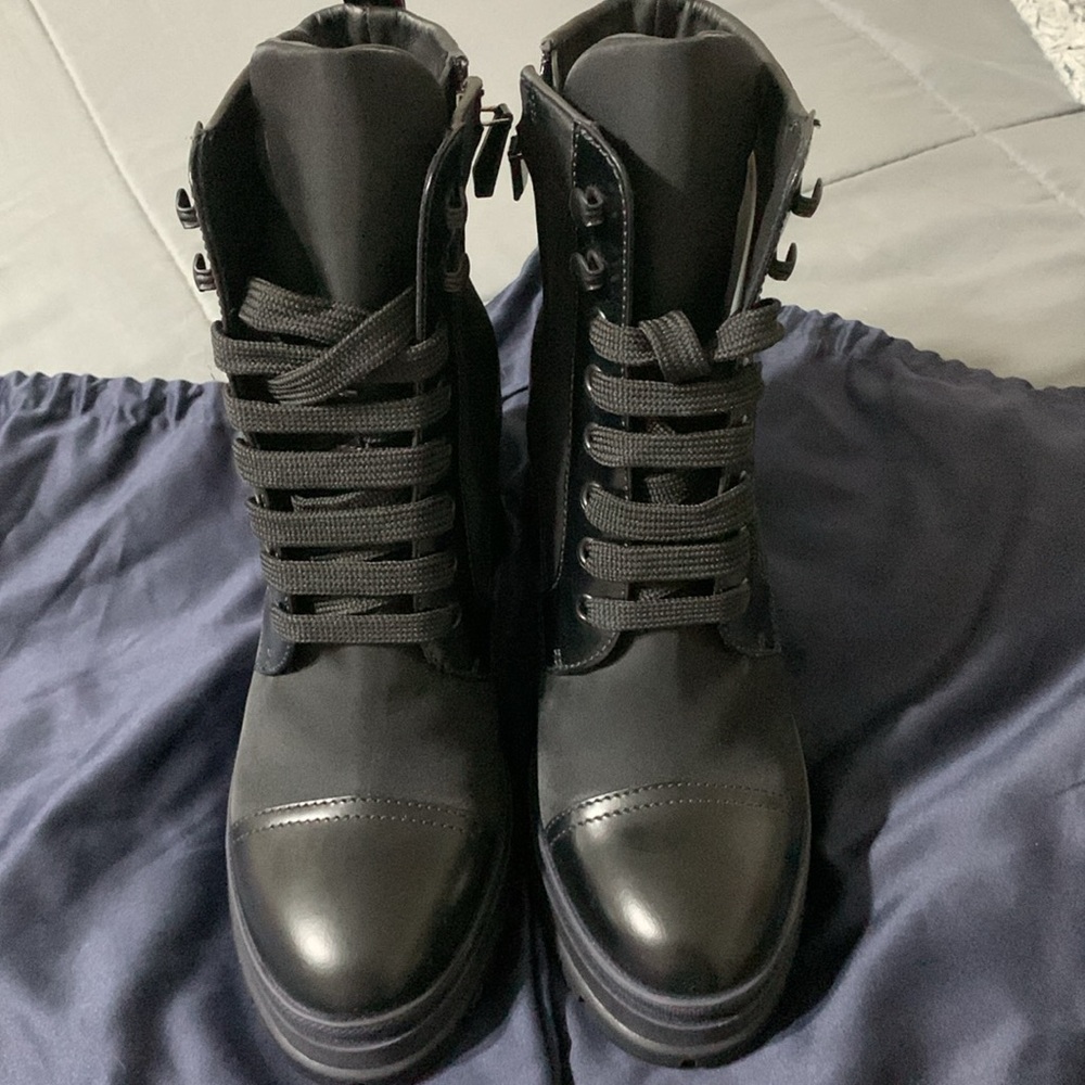**BRAND NEW**PRADA Re-Nylon Combat Booties - Picture 7 of 8